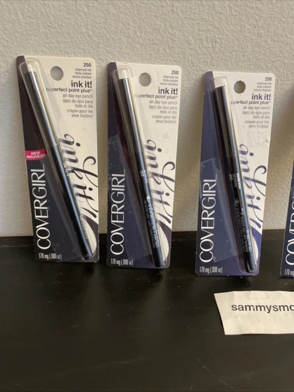 Covergirl Ink It Perfect Point Plus Pencil Eyeliner # 250 Charcoal Ink x4 old